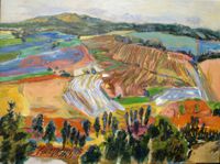 Field of Quercy - painting